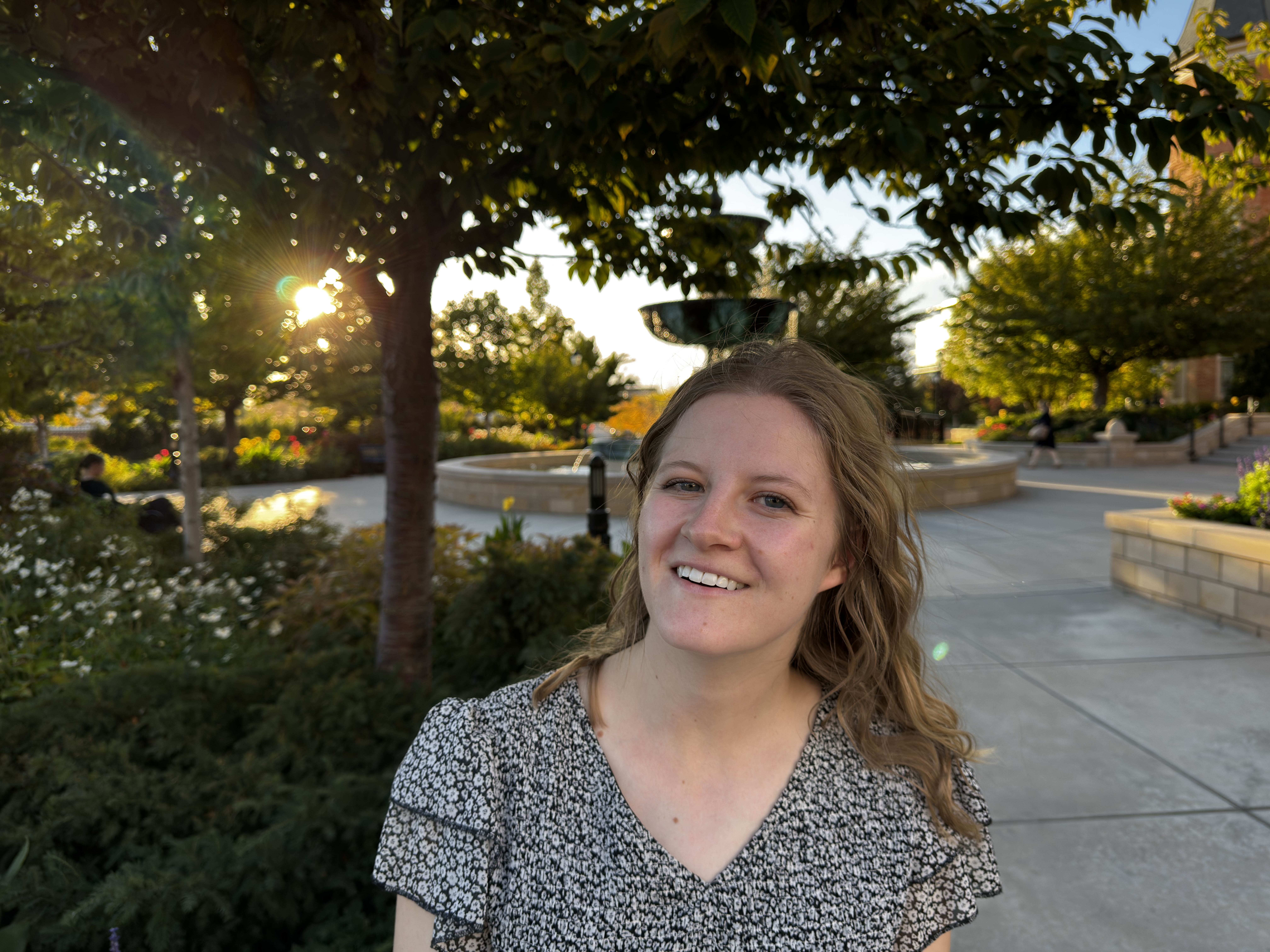 Callie reviewing a film cue