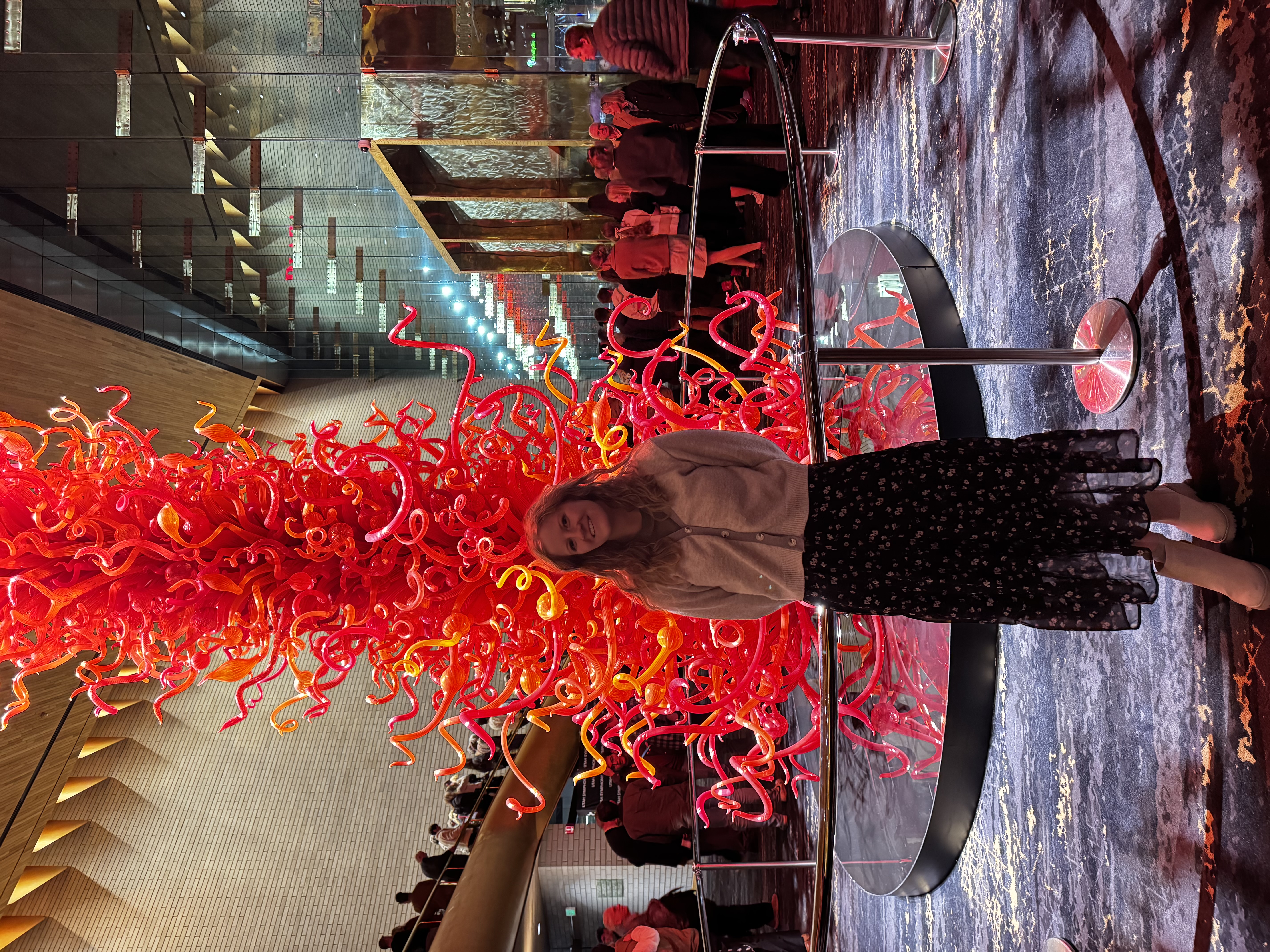 Callie laughing between takes